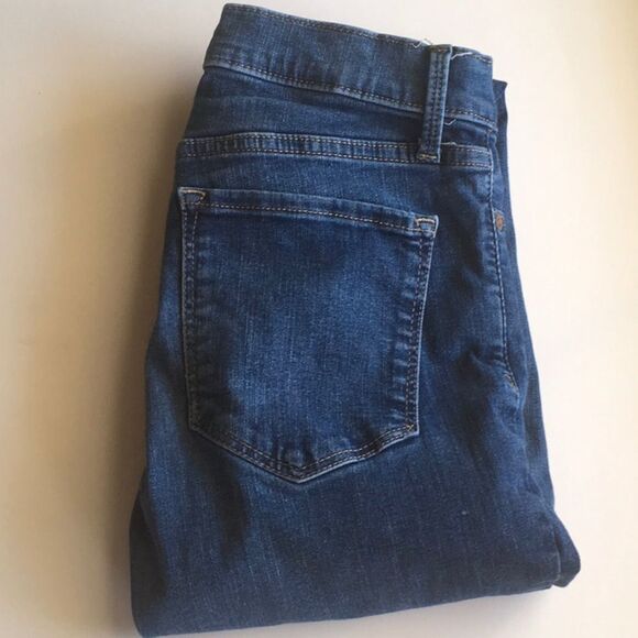 Gap jeans women's size 0 size 25R blue true skinny demin jeans size 0 / … - Picture 1 of 12
